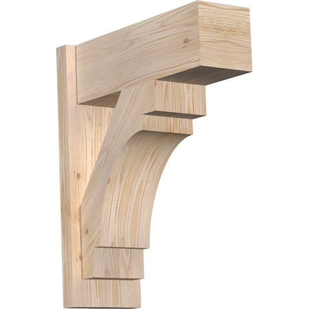 Ekena Millwork Merced Block Smooth Outlooker, Douglas Fir, 7 1/2"W x 20"D x 24"H OUT08X20X24MRC05SDF